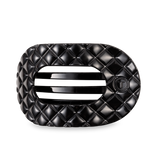 Teleties Flat Round Quilted Hair Clip
