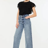 90's Cropped Wide Leg Youth Jeans