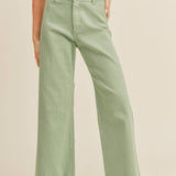 Straight Wide Leg Denim Pants | Multiple Colors