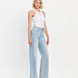 Alexa High Rise Full Length Wide Leg Jeans