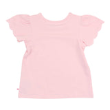 Girls Pink Scallop Tee