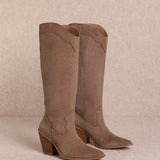 Classy Suede Western Women's Boots