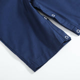 Blue Nativity Smocked Overalls