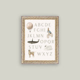 Alphabet with Vintage Art