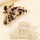 2 Piece Tortoise Shell Hair Claw Set