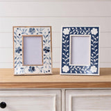 Photo Frames | Blue Floral Inlay