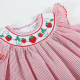 Strawberry Smocked Bishop Dress