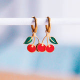 Creoles Cherry Earrings