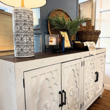 Lotti Server with Ornate Diamond Doors
