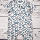 Baby Gray Camouflage Romper