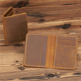 Genuine Leather Wallet: Dark Brown