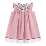 Strawberry Smocked Bishop Dress
