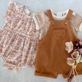 Baby Spring Flutter Sleeve Spring Bouquet Romper