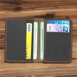Genuine Leather Wallet: Dark Brown