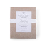 "Angels are watching" Bear Baby Lovey Blanket: Oatmeal