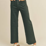 Straight Wide Leg Pants with Front Pocket