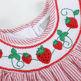 Strawberry Smocked Bishop Dress