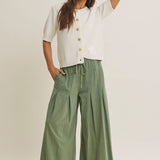 Weekend Coffee Cotton Knit Cardigan in Minimal Silhouette: Ivory
