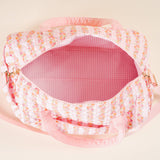 Quilted Weekender Bag | Petal Parade Pink