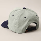 MAKE HEAVEN CROWDED Heat Press Corduroy Trucker Hat: Brown & Pink