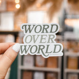 Word Over World Sticker