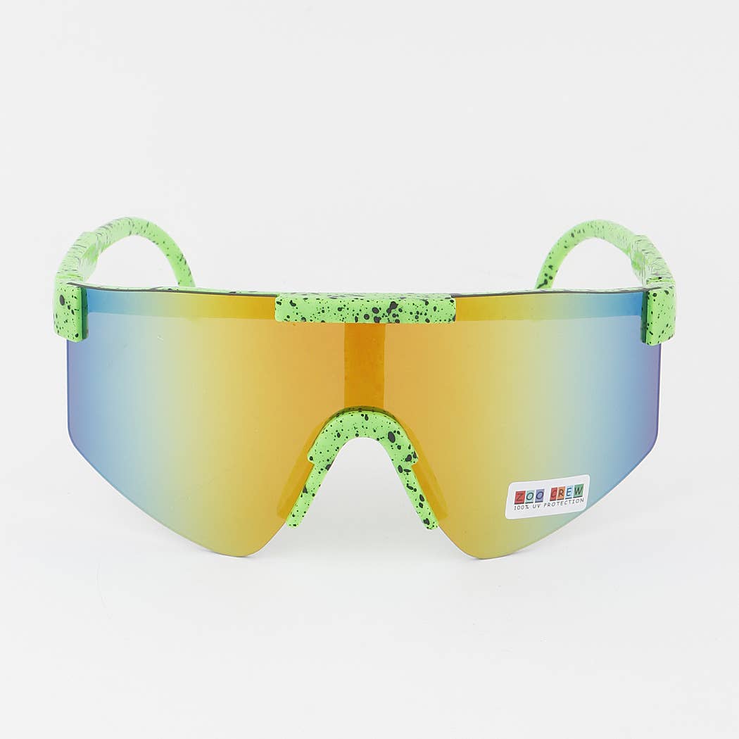 Kids Polycarbonate Splatter Shield Sunglasses: Multicolor