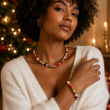 Festive Color Bead Necklace