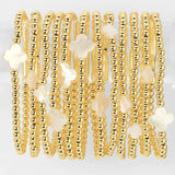 Bracelet With Shell Quatrefoil Accents