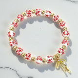 Floral Bow Beaded Bracelets | Assorted Colors