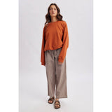 Plaid Patch Pocket Pants