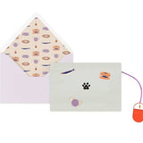 Laptop Cat Birthday Pop-Up Card