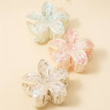 Large Paint Splatter Flower Hair Claw: Multiple Colors
