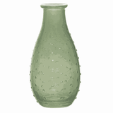 Green Hobnail Vase