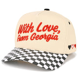With Love From Georgia Letter on Two Tone Trucker Hat