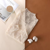 Floral Lace Sheer Mesh Layering see through Top