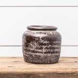 Rustic Glaze Brown Pot