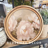 8" Round Peony Art