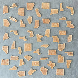 Newnan, Georgia State Wood Magnet