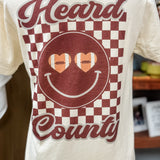 Heard County Braves Smiley Football Team Tshirt
