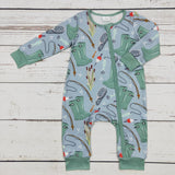 Baby Boy Fishing Pattern Zippy Sleeper