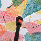 Multi Color Leaves Double Layer Inverted Umbrella