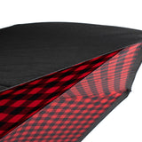 Inverted Gingham Checkered Umbrella: Red