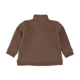 Boys Heather Carafe Quilted Quarter Snap Sweatshirt
