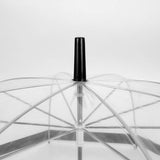 See-Thru-Bubble Wind-Resistant Premium Clear Umbrella: Black