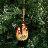 Christmas Art Glazed Nativity Ornament