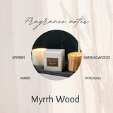 Myrrh Wood 2 Wick Handwoven Candle