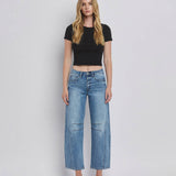 Tingle High Rise Barrel Leg Jeans