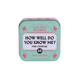 After Dinner Amusements: How Well Do You Know Me? For Couples