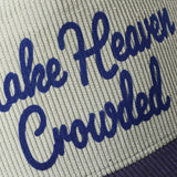 MAKE HEAVEN CROWDED Heat Press Corduroy Trucker Hat: Brown & Pink