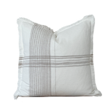 Plaid Fringe Pillow | Fleur + Fray Collection